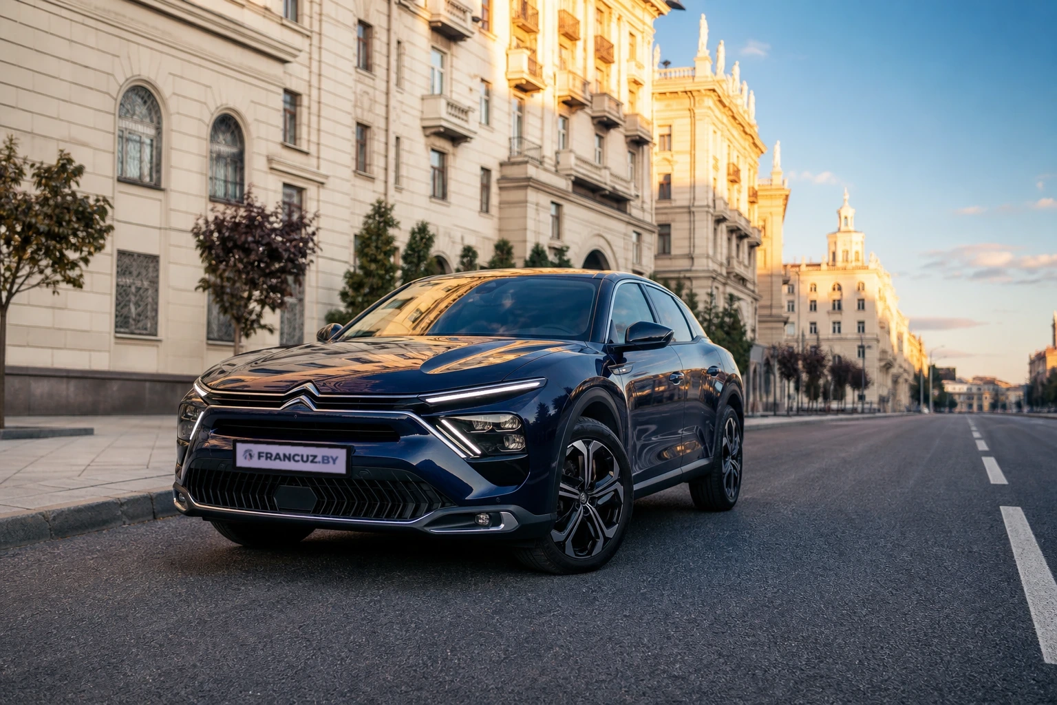 Автомобиль на минской улице